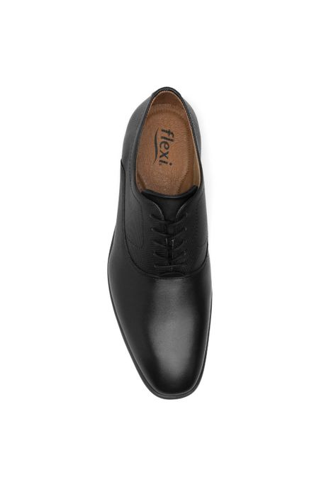 Zapato Hombre Cuero Crypto Negro Flexi-5