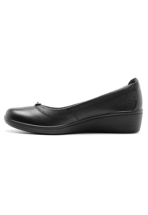 Zapato Mujer Cuero Castaña Negro Flexi-2