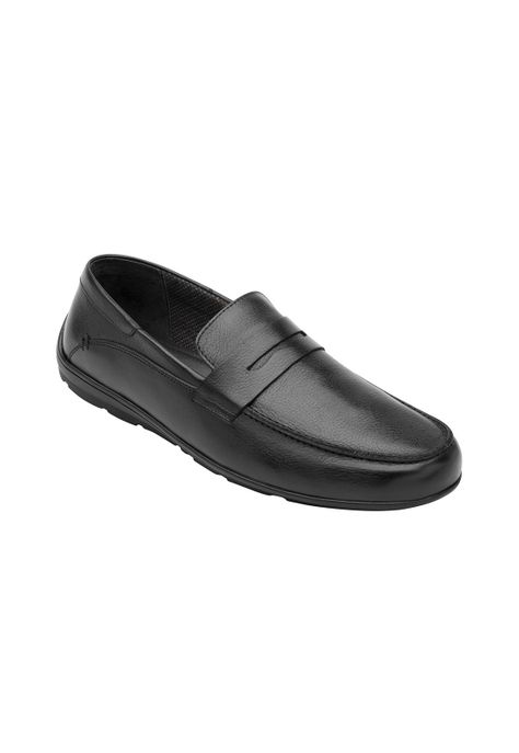 Mocasín Hombre Cuero Cos Negro Flexi-0