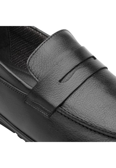 Mocasín Hombre Cuero Cos Negro Flexi-1