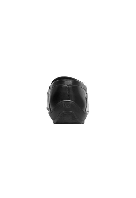 Mocasín Hombre Cuero Cos Negro Flexi-5