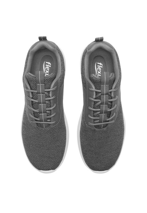 Zapatilla Hombre Barak 415501 Gris Flexi-5