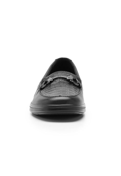 Mocasín Mujer Cuero Jenelle 124502 Negro Flexi-3