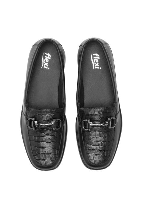 Mocasín Mujer Cuero Jenelle 124502 Negro Flexi-5