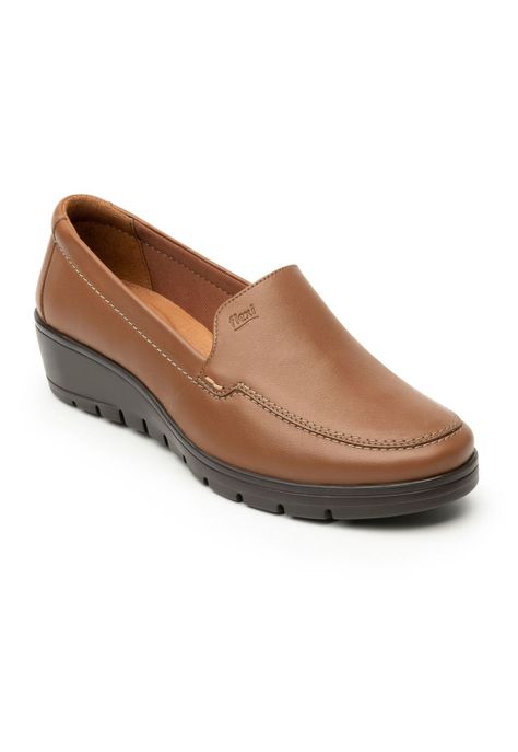 Zapato Mujer Cuero Cataleya Cafe Flexi-0