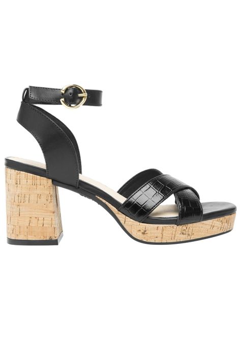 Sandalia Mujer  Kadeisha Negro Flexi-0