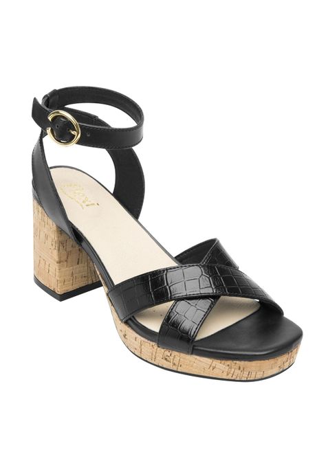 Sandalia Mujer  Kadeisha Negro Flexi-1