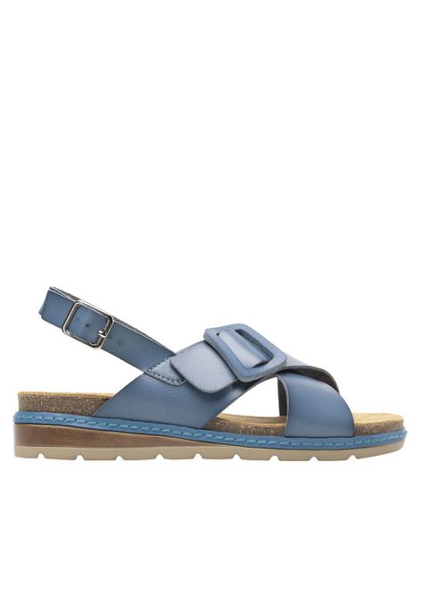 Sandalia Mujer Cassia 129501 Azul Flexi-0