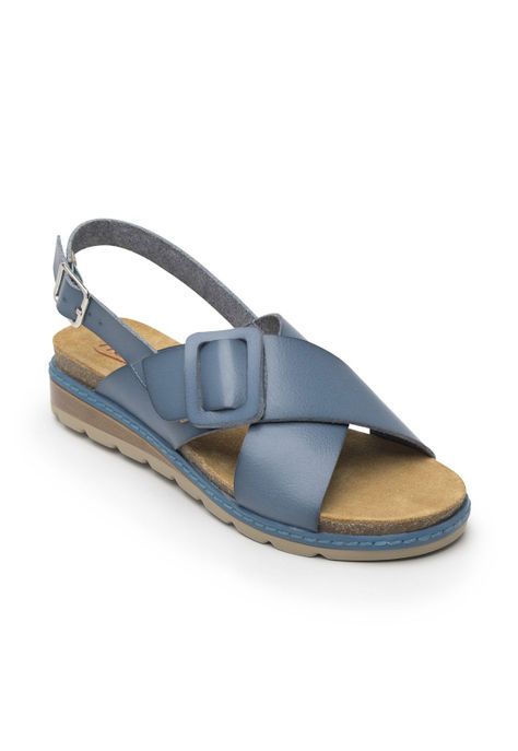Sandalia Mujer Cassia 129501 Azul Flexi-1