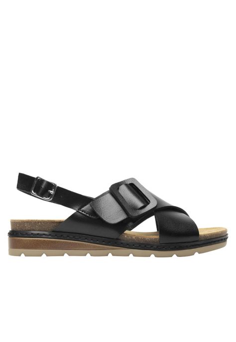 Sandalia Mujer Cassia 129501 Negro Flexi-0