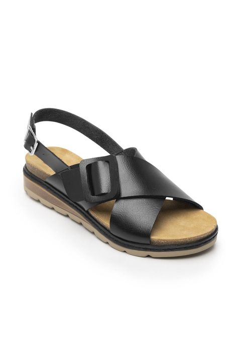 Sandalia Mujer Cassia 129501 Negro Flexi-1