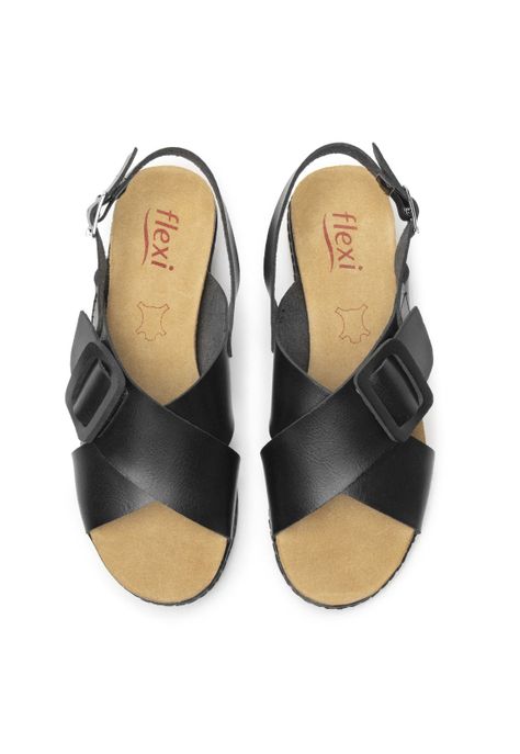 Sandalia Mujer Cassia 129501 Negro Flexi-5