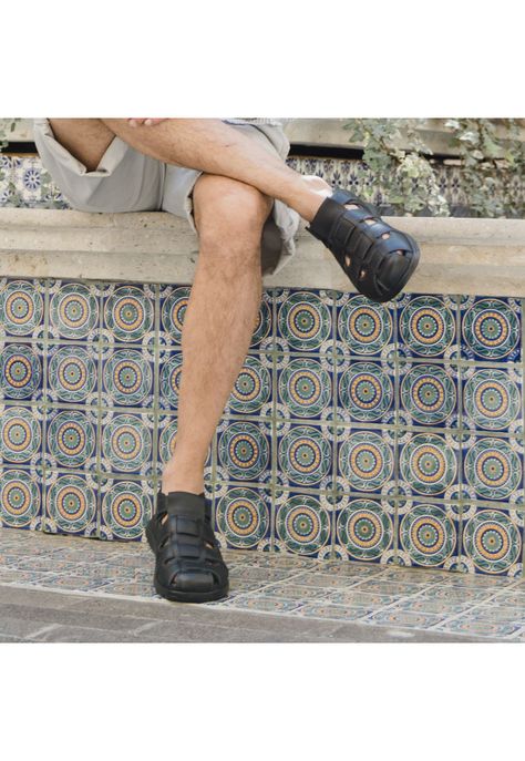 Sandalia Hombre Odin 400026 Negro Flexi-1