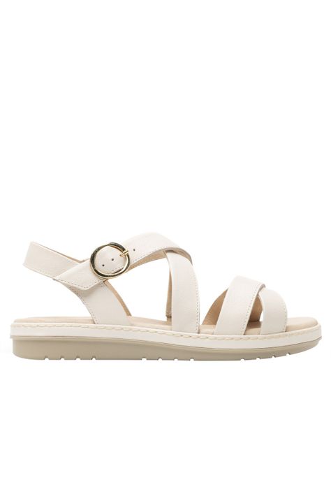 Sandalia Mujer Peonia 100227 Blanco Crema Flexi-0