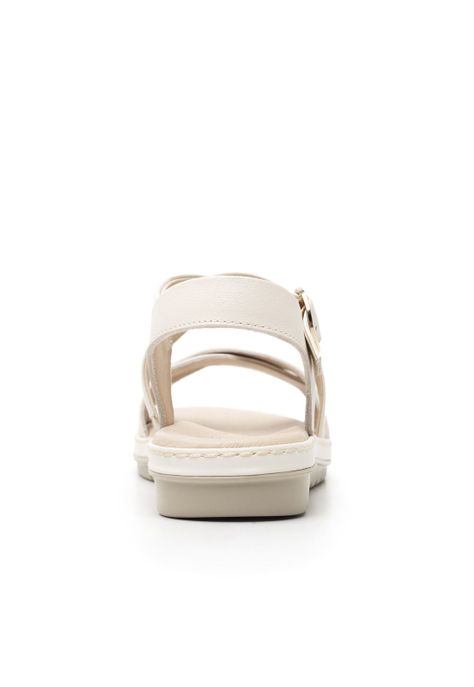 Sandalia Mujer Peonia 100227 Blanco Crema Flexi-7