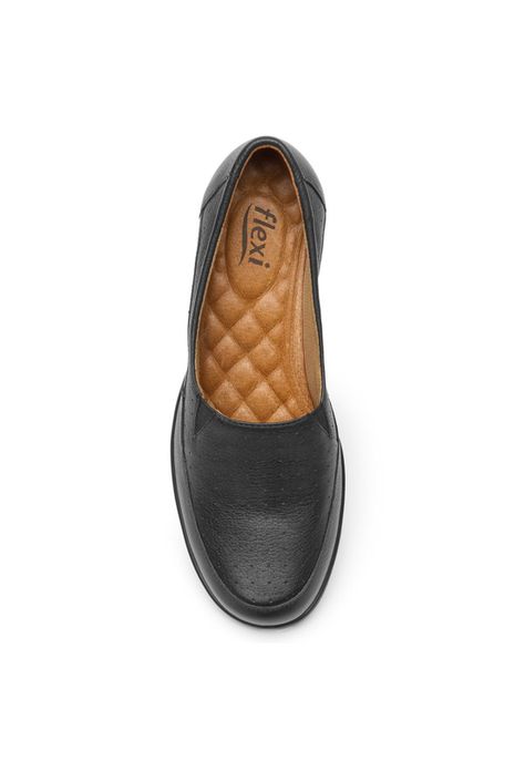 Zapato Mujer Cuero Castaña Negro Flexi-5
