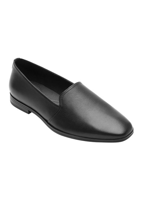 Mocasín Mujer Cuero Hayek 126601 Negro Flexi-1