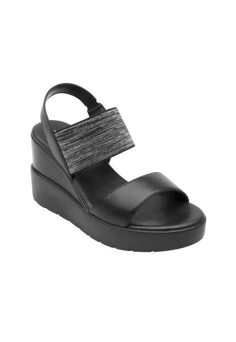 Sandalia Flexi Mujer Fetuccini Negro-0