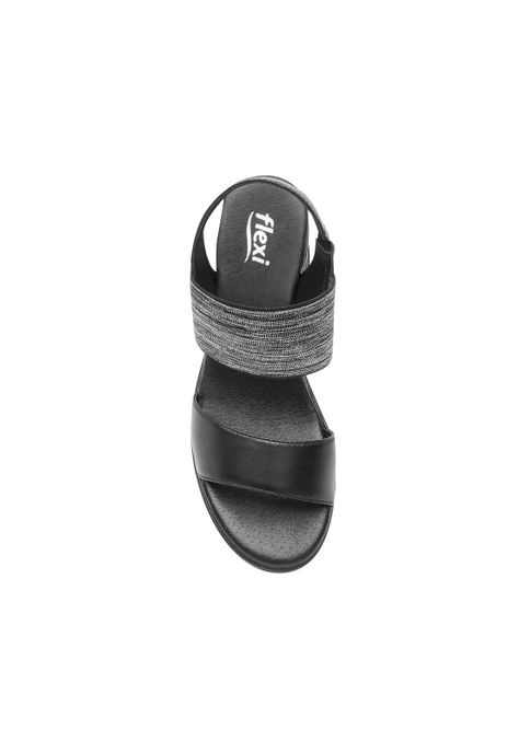 Sandalia Flexi Mujer Fetuccini Negro-4