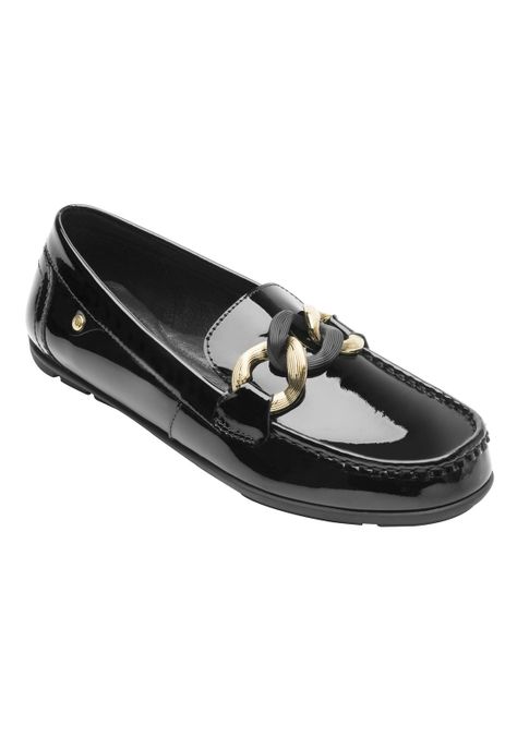 Mocasín Mujer Cuero Pamela 124304 Negro Flexi-1
