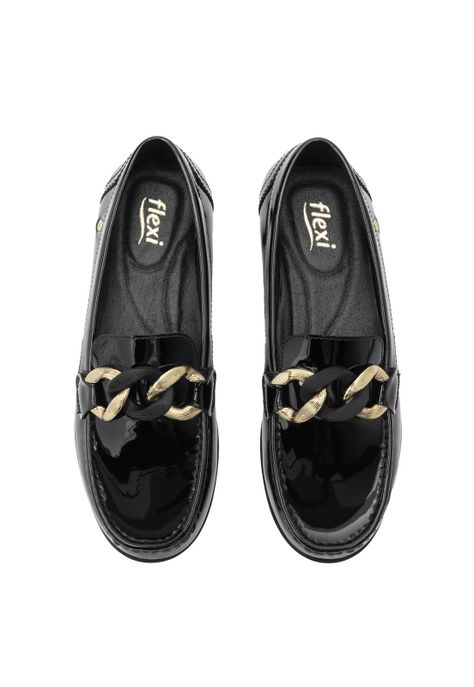 Mocasín Mujer Cuero Pamela 124304 Negro Flexi-5