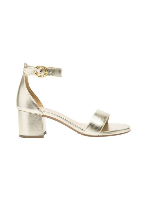 Sandalia Mujer Celine Dorado Flexi-0