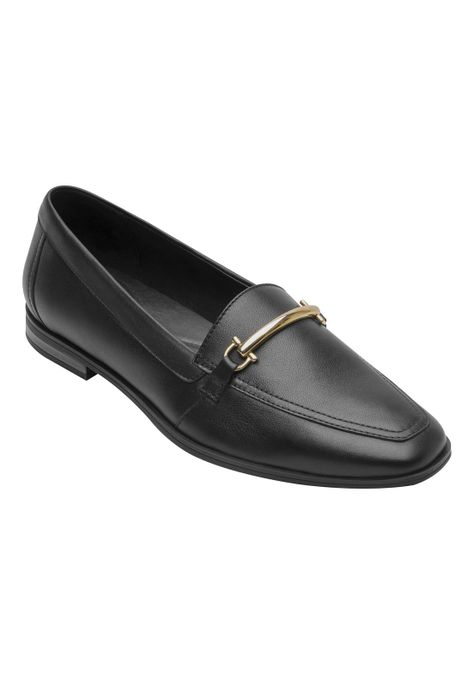 Mocasín Mujer Cuero Hayek 126602 Negro Flexi-1