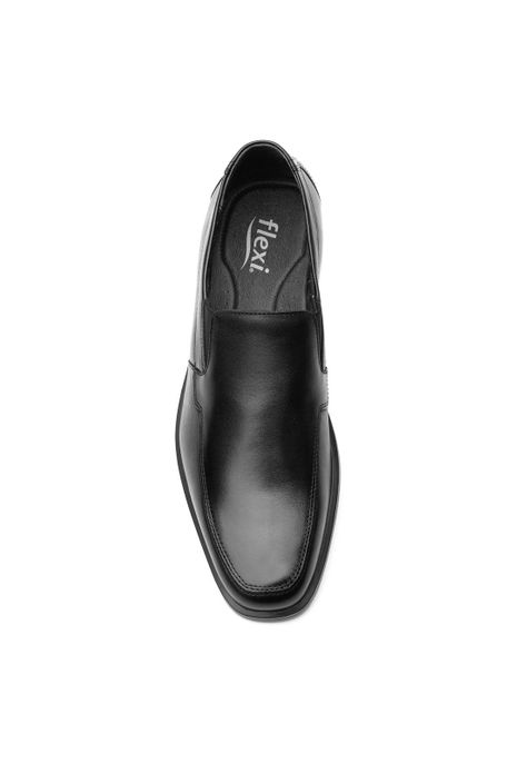 Zapato Hombre Cuero Cook Negro Flexi-4