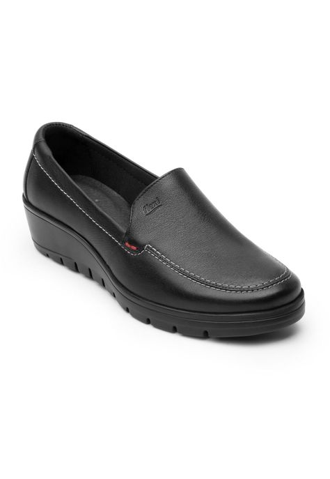 Zapato Mujer Cuero Cataleya Negro Flexi-0