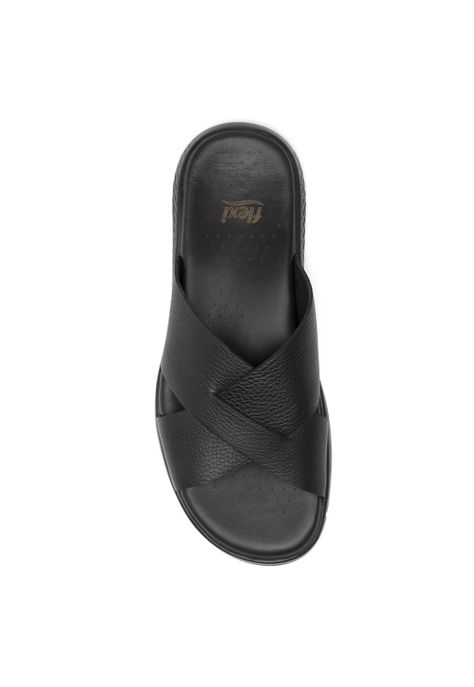 Sandalia Hombre Cuero Odin Negro Flexi-6
