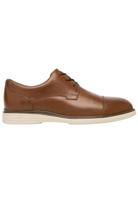 Zapato Hombre Cuero Titanium Café Flexi-1