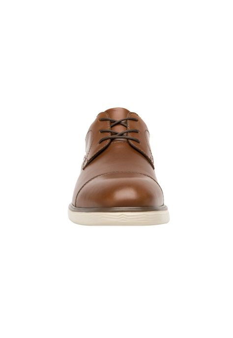 Zapato Hombre Cuero Titanium Café Flexi-3