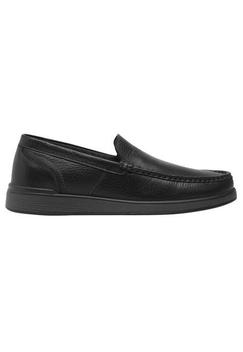 Mocasín Hombre Cuero Juko Negro Flexi-0