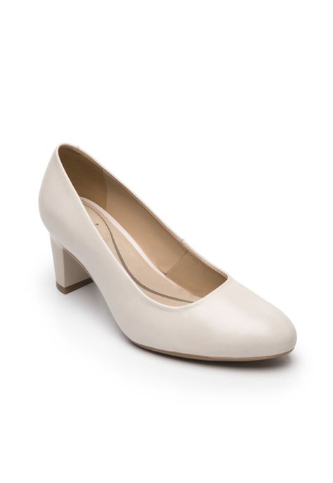 Zapato Mujer Pipa 124401 Blanco Algodón-1