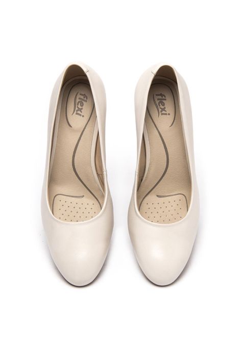 Zapato Mujer Pipa 124401 Blanco Algodón-5