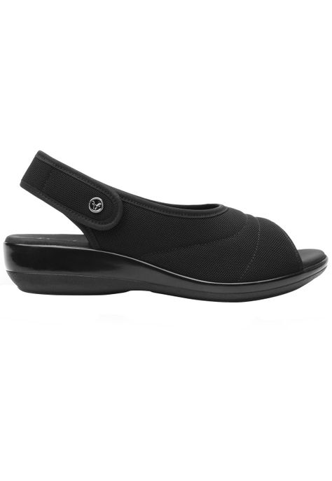 Sandalia Mujer Gaia Negro Flexi-0