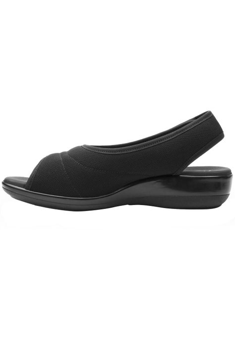 Sandalia Mujer Gaia Negro Flexi-3