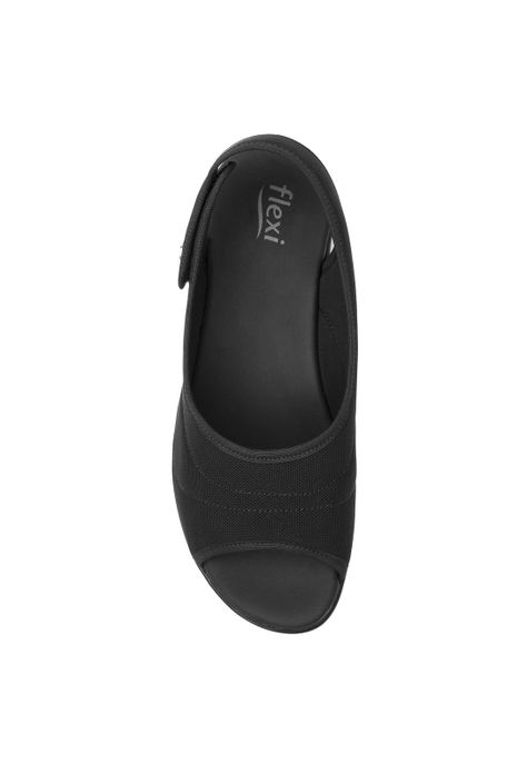 Sandalia Mujer Gaia Negro Flexi-4