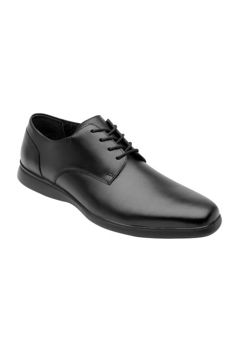 Zapato Hombre Cuero Rider Negro Flexi-0