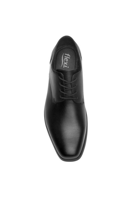 Zapato Hombre Cuero Rider Negro Flexi-5