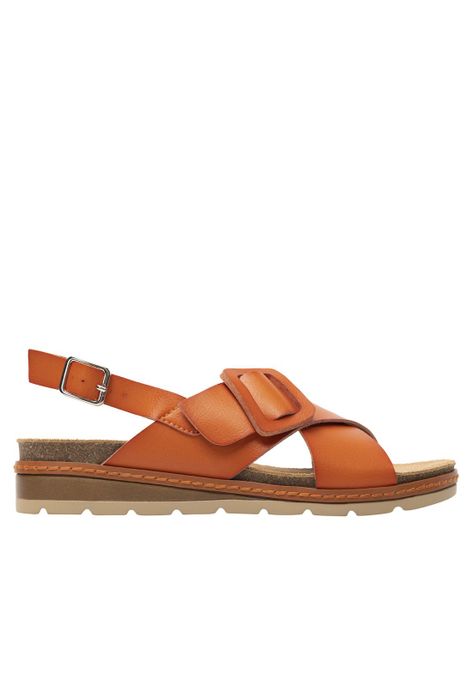 Sandalia Mujer Cassia 129501 Naranja Flexi-0