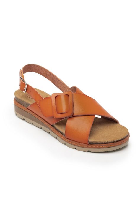 Sandalia Mujer Cassia 129501 Naranja Flexi-1