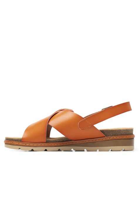 Sandalia Mujer Cassia 129501 Naranja Flexi-2