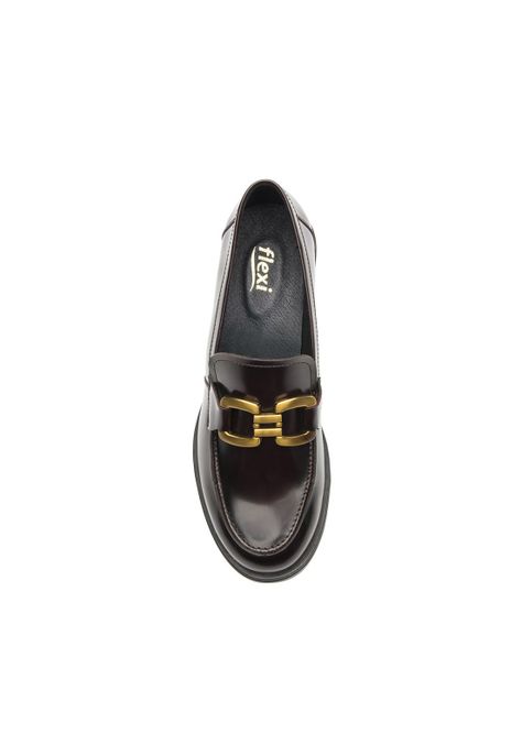 Zapato Mujer Cuero Neisi Rojo Osc. Flexi-6