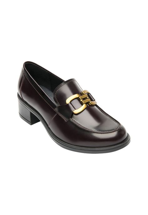 Zapato Mujer Cuero Neisi Rojo Osc. Flexi-1
