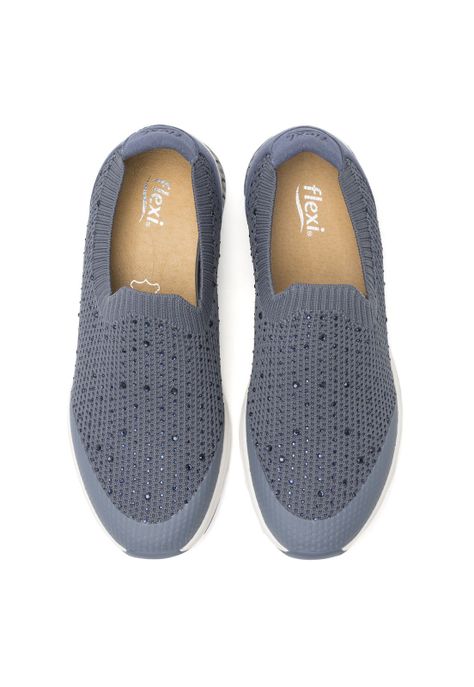 Zapatilla Mujer Casiopea 105111 Azul Flexi-4