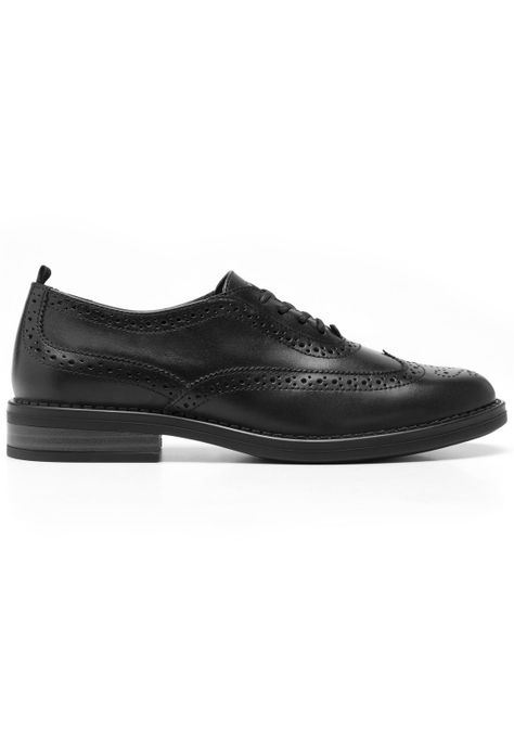 Zapato Mujer Cuero Zenobia 126903 Negro Flexi-0