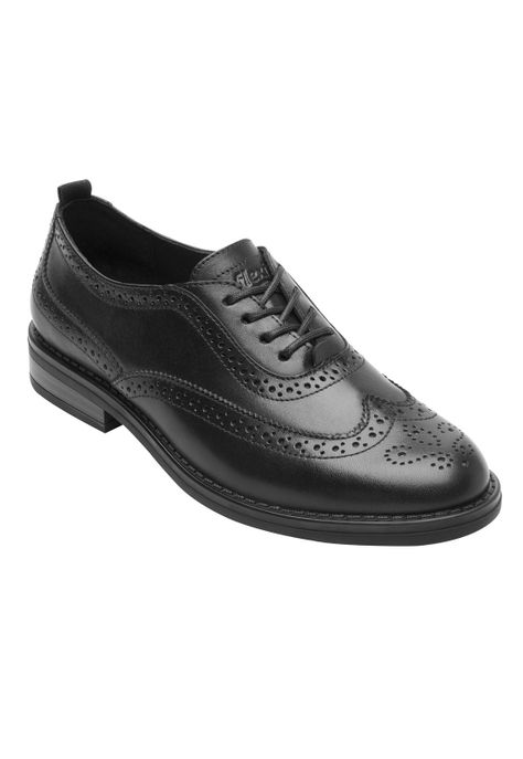 Zapato Mujer Cuero Zenobia 126903 Negro Flexi-1
