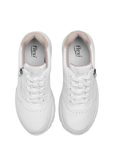 Zapatilla Mujer Lucena 129701 Blanca Flexi-5