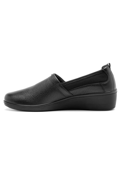 Zapato Mujer Cuero Castaña Negro Flexi-2
